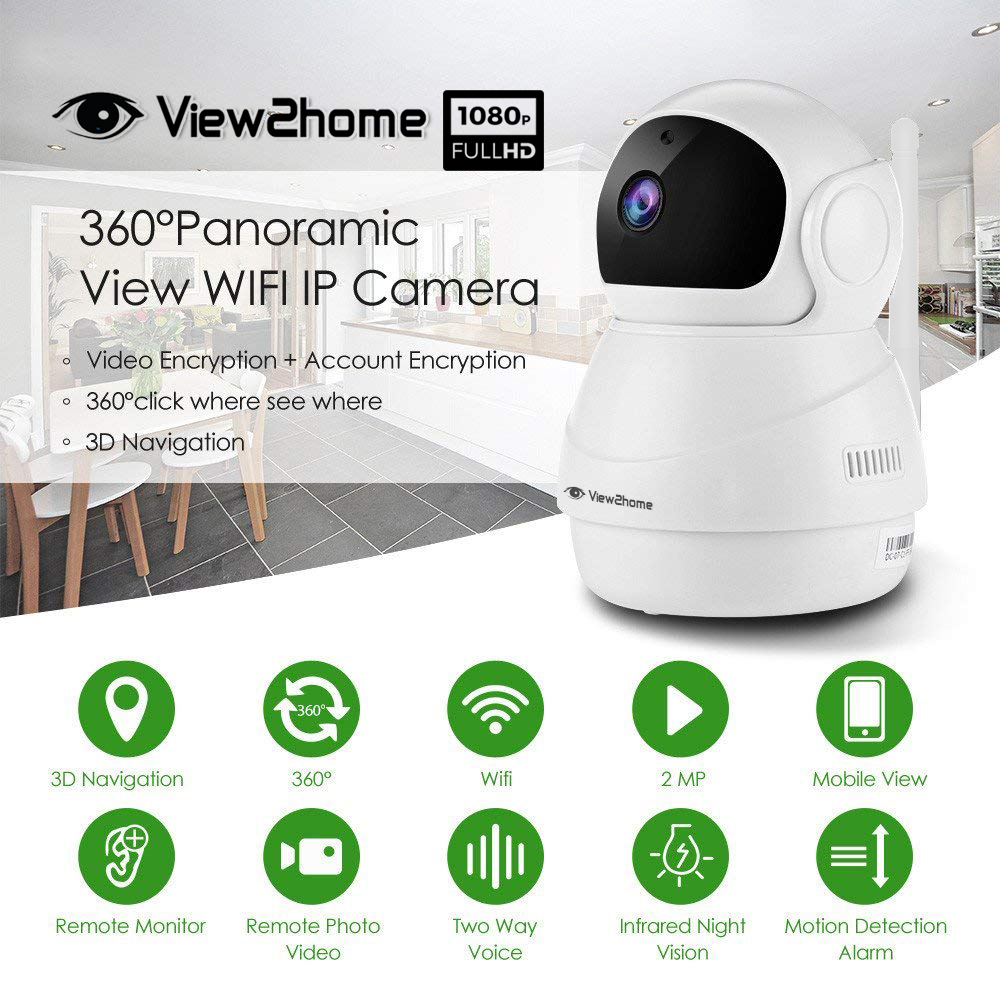 VIEW2HOME V2H HD-06 PANORAMIC PAN/TILT 2MP WIFI CAMERA VIEW2HOME V2H HD-06 PANORAMIC PAN/TILT 2MP WIFI CAMERA